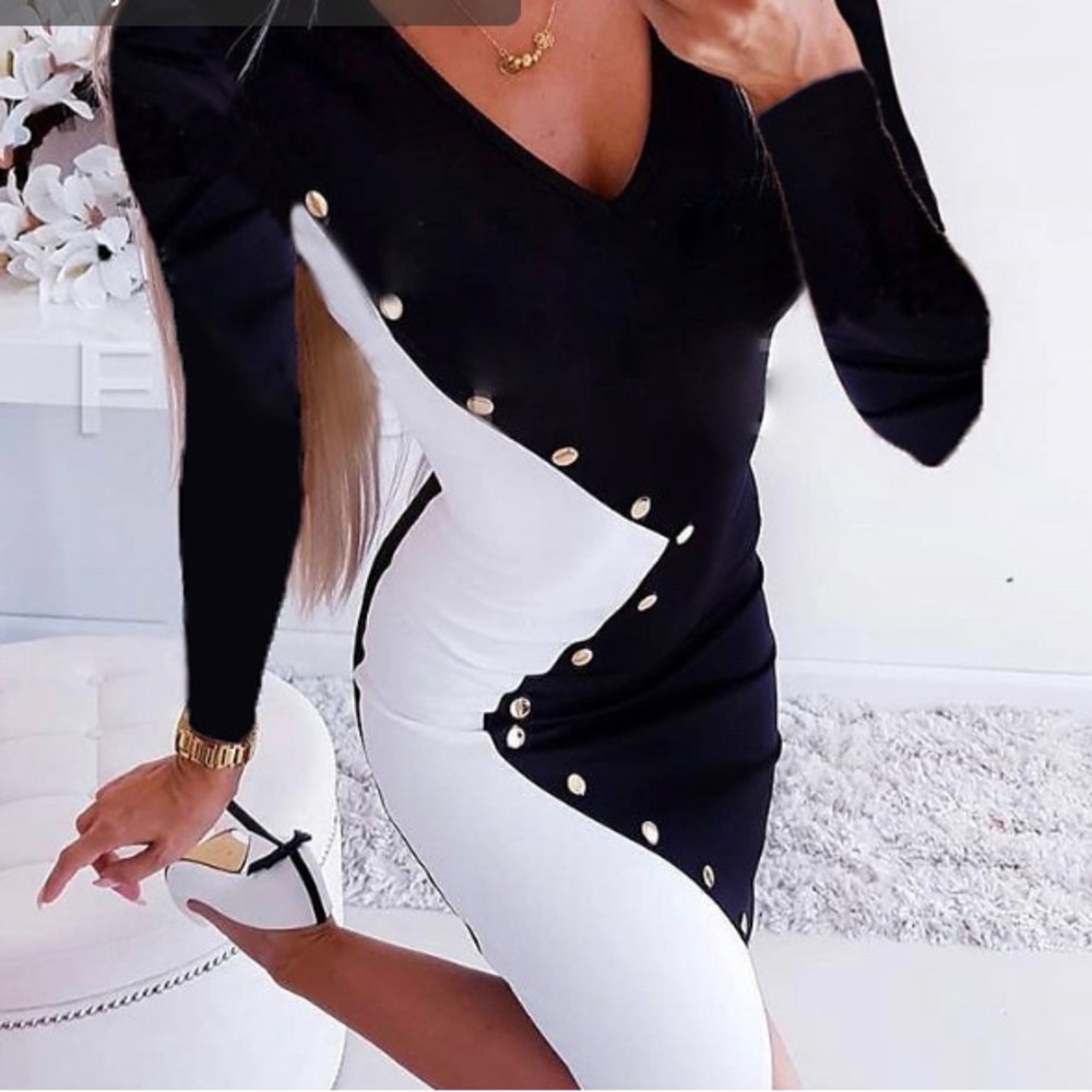 Black & White dress Size Medium